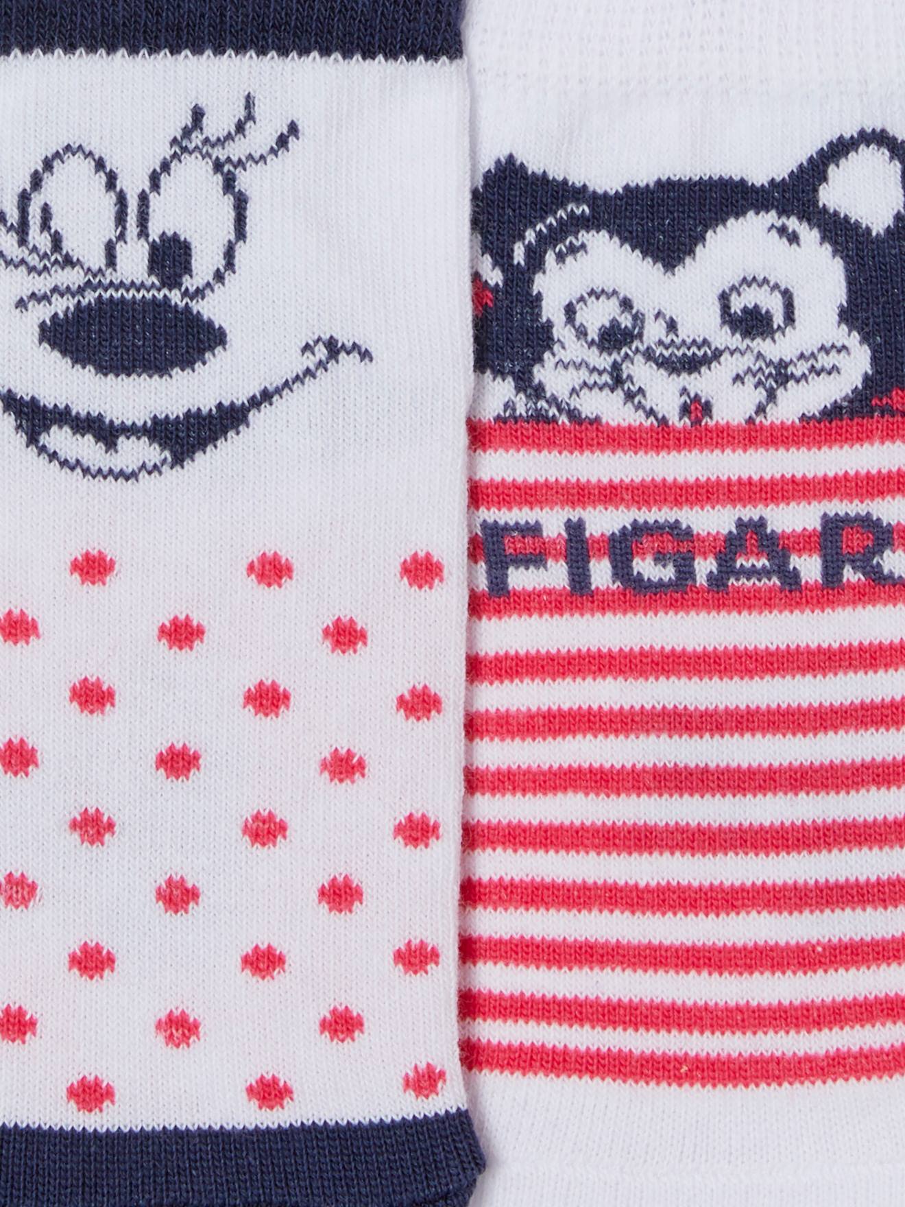 Minnie 2er-Pack Kinder Socken Disney MINNIE MAUS - weiß getupft+gestreift
