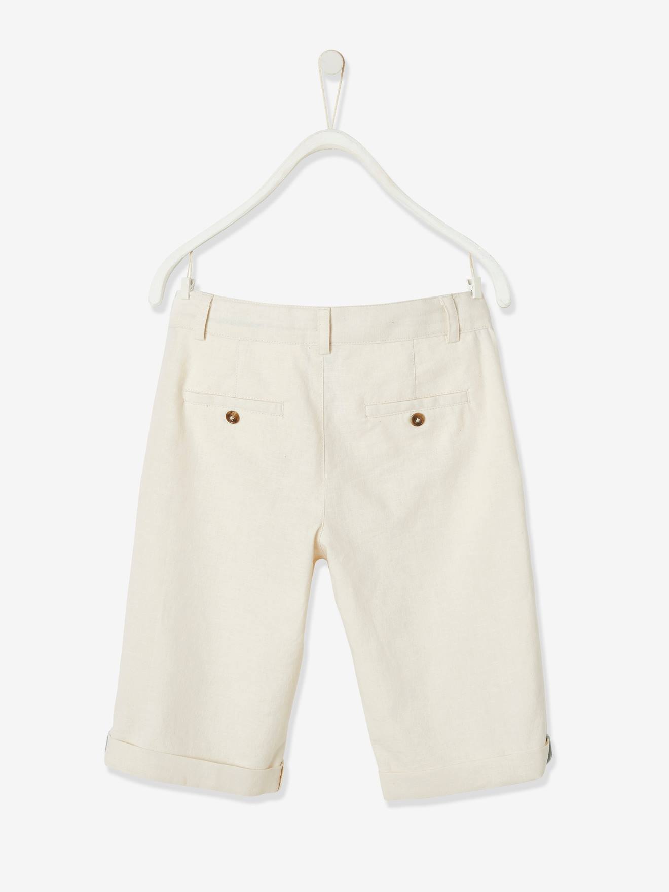 Vertbaudet Festliche Jungen Shorts - salbeigrün