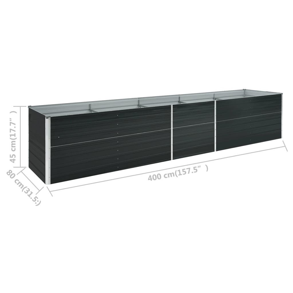 DOTMALL Hochbeet Blumenkasten, Metall Balkon Pflanzkasten Pflanzkübel