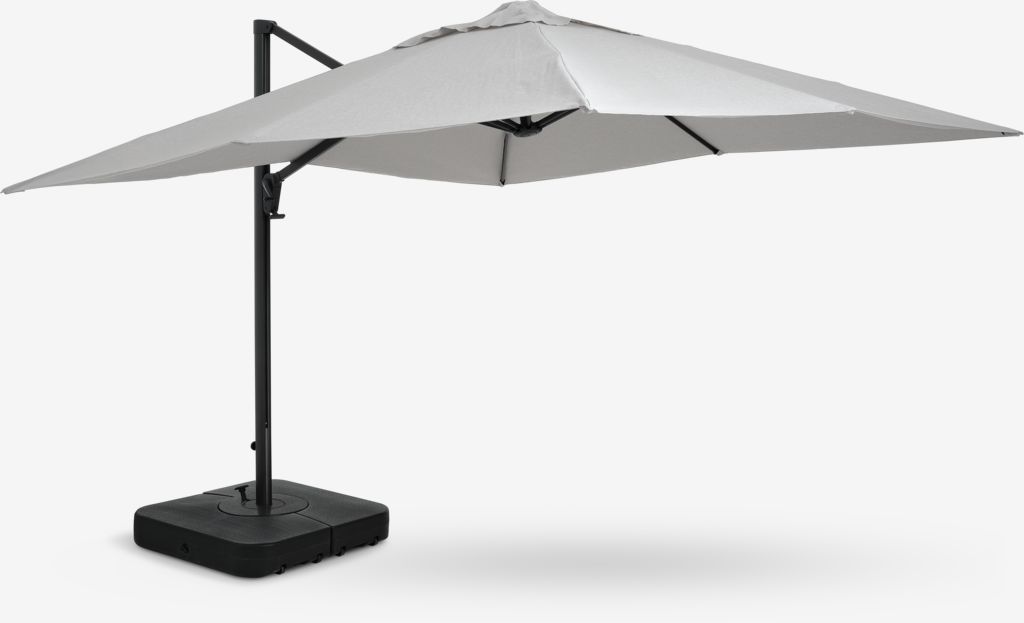 Guarda-chuva de pendurar BUBERG BUBERG W300xL300 cinza claro
