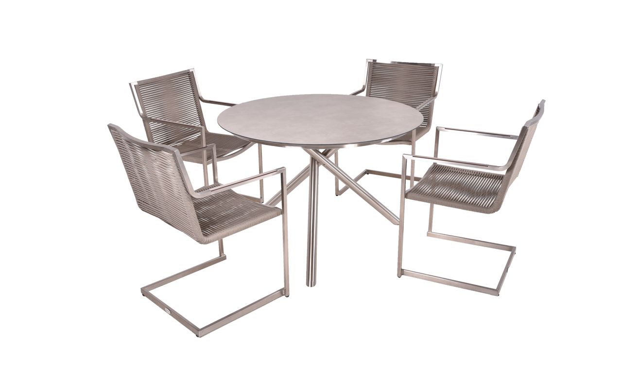 Garden Pleasure Tischgruppe SIENNA 12, 5-tlg.