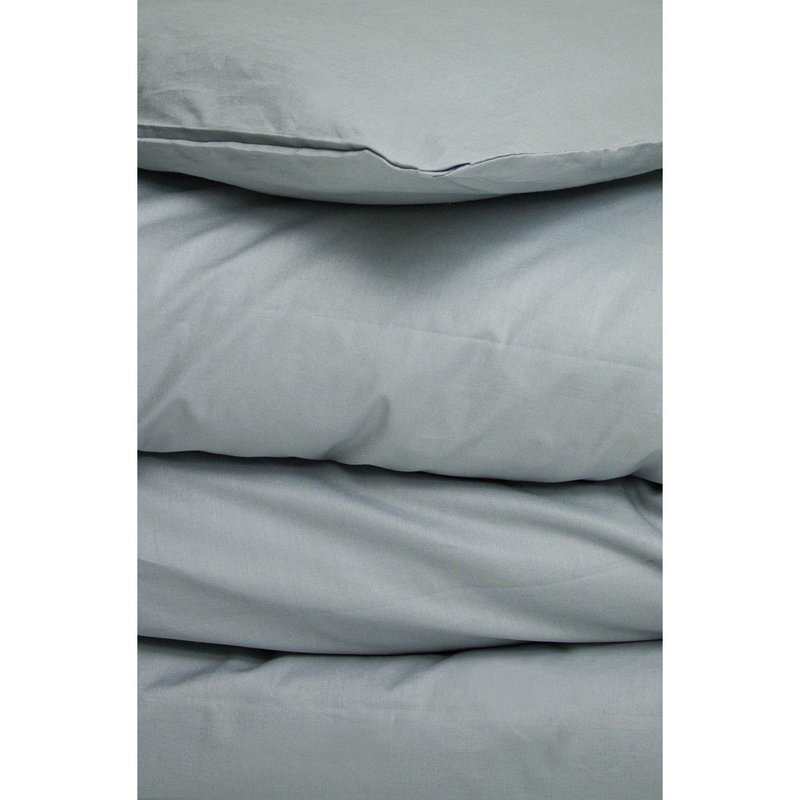 Housse de couette unie en Coton Bio pour lit 1 personne