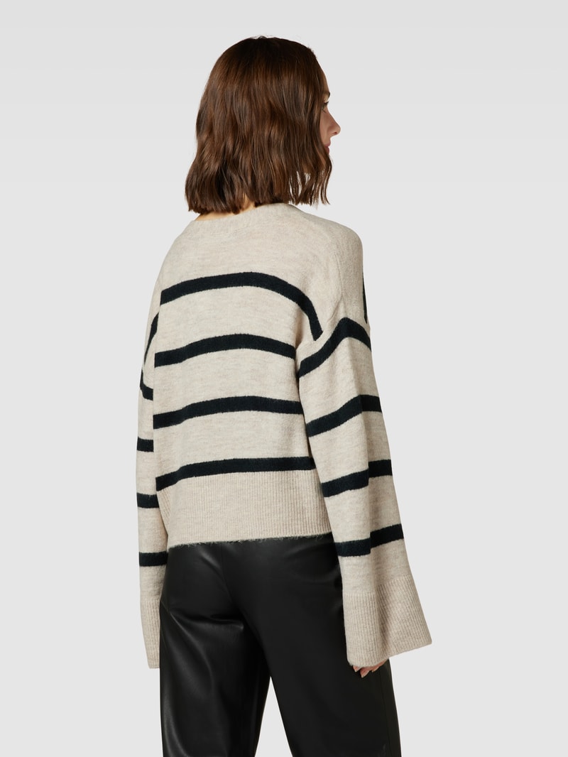 Cardigan mit Streifenmuster Modell 'LEFILE' in offwhite