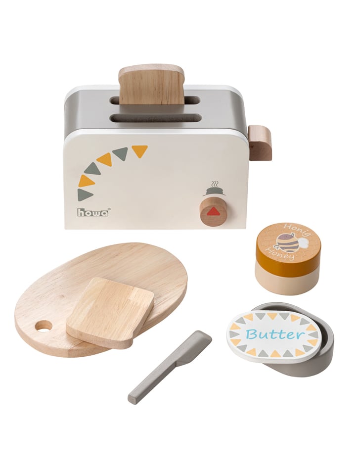 howa Kaffeemaschine und Toaster aus Holz incl. 13 tlg. Zubehör ab 3 Jahre günstig kaufen onesize