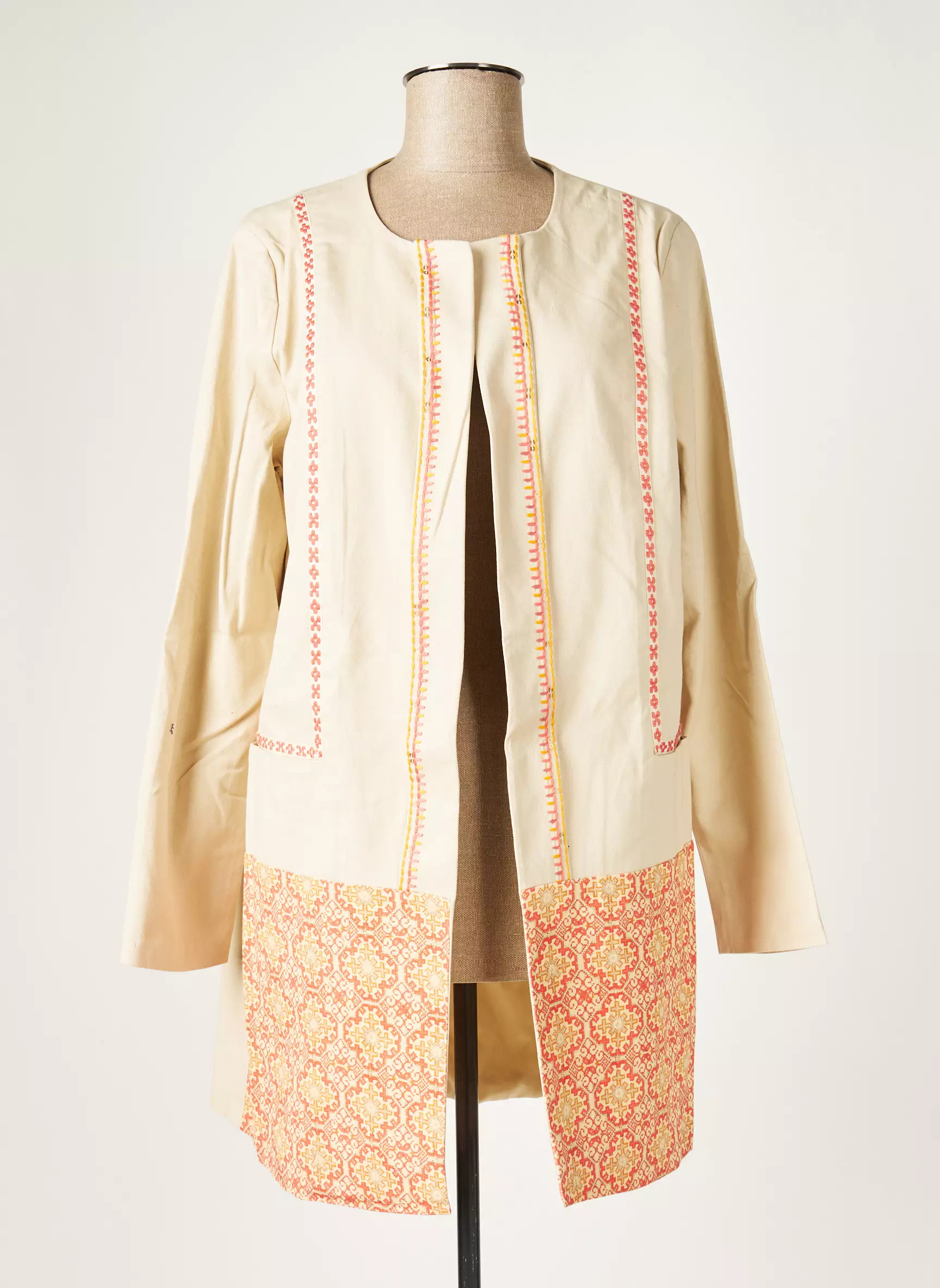 La Fiancee Du Mekong Vestecasual Femme couleur beige