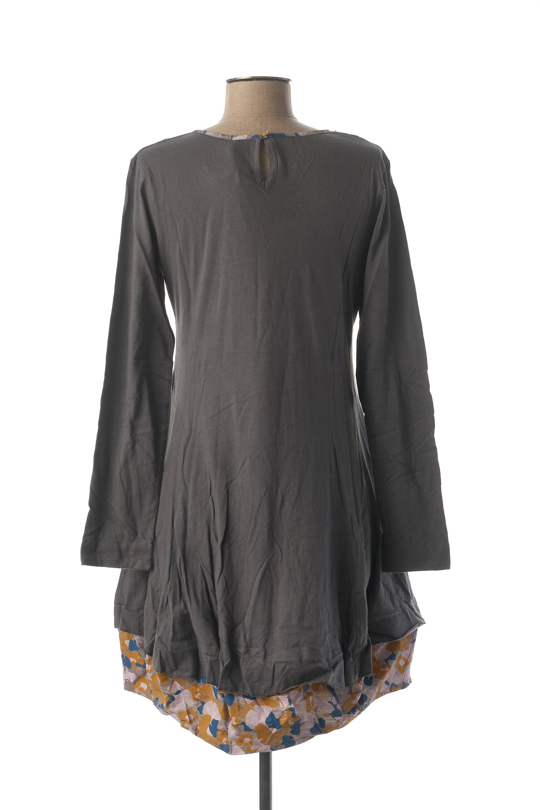Rhum Raisin Tuniquemanchelongue Femme couleur gris