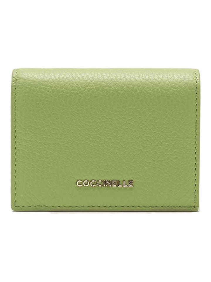 COCCINELLE Leder-Geldbörse in Grün - (B)11 x (H)9 cm günstig kaufen onesize