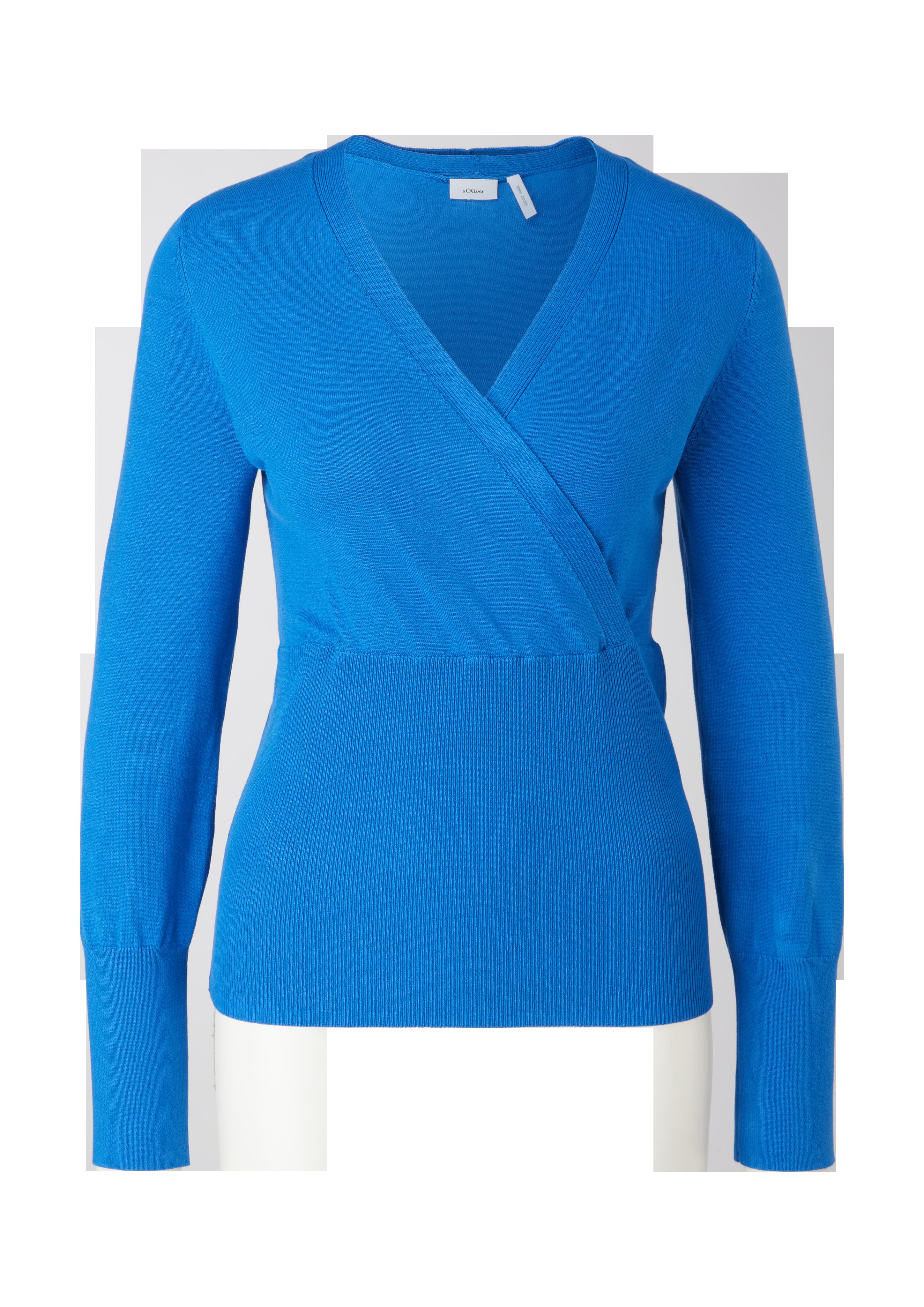 Pullover mit Wickeloptik  2119754-5545