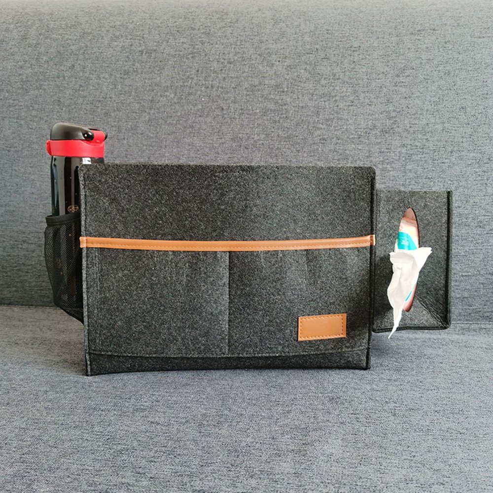 FELIXLEO Betttasche Betttasche Filz Aufbewahrungstasche Hängende Organizer Sofa