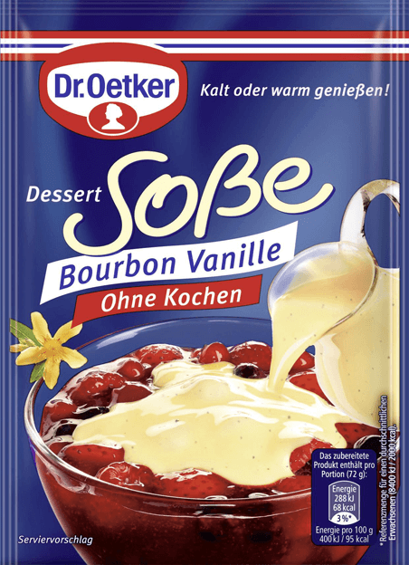 Dr. Oetker Dessert-Soße Bourbon Vanille ohne Kochen