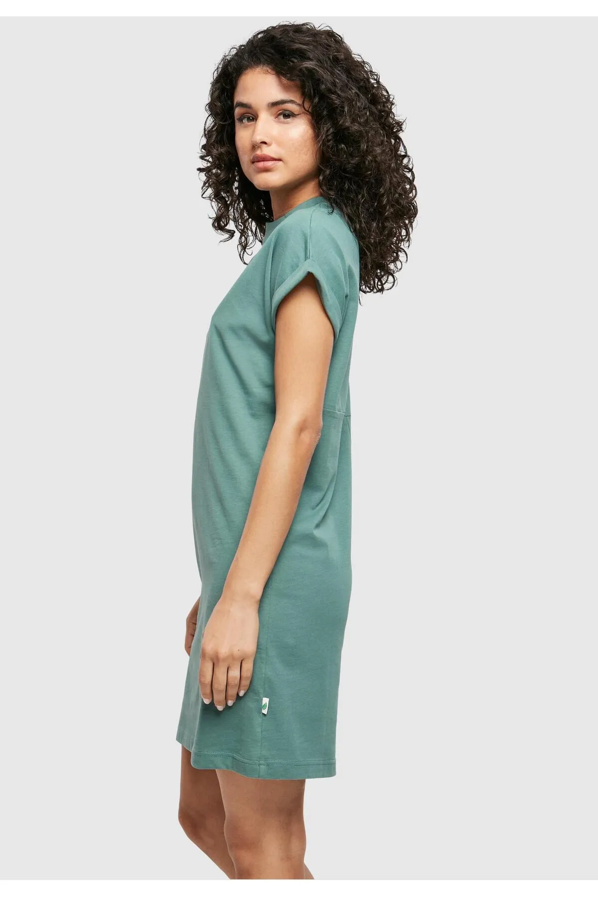 Urban Classics  Damen Damen-T-Shirt-Kleid aus Bio-Baumwolle mit Cut-On-Ärmeln