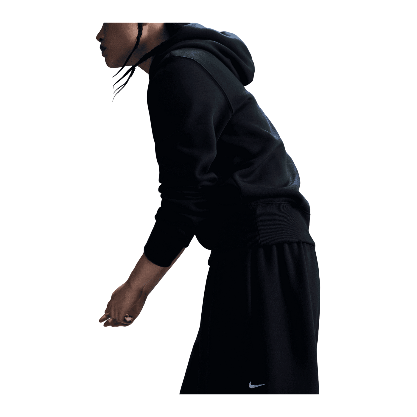 Nike Phoenix Fleece Hoody Damen Schwarz F010