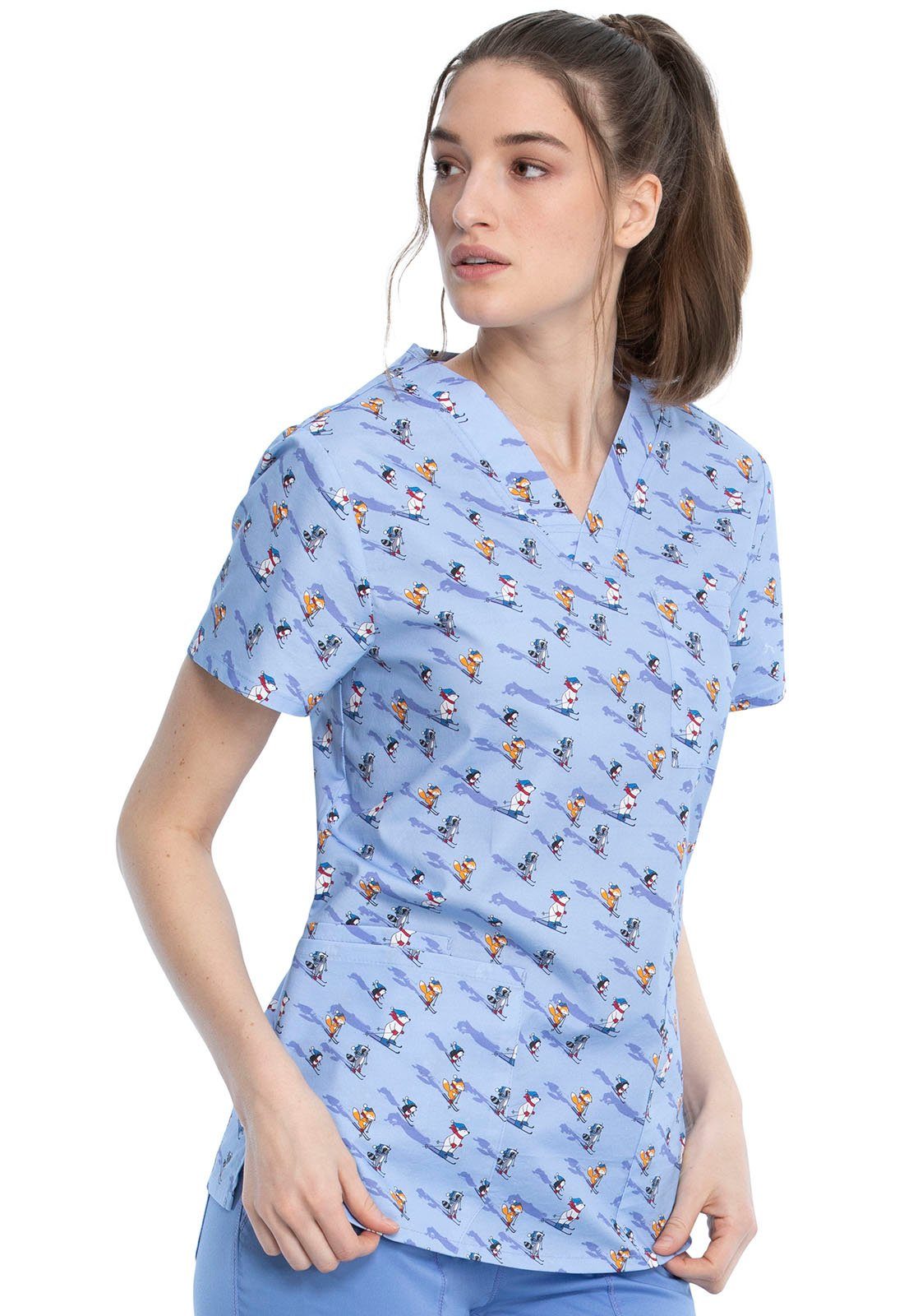 Cherokee Funktionsbluse Bunt bedruckter Damen Kasack 