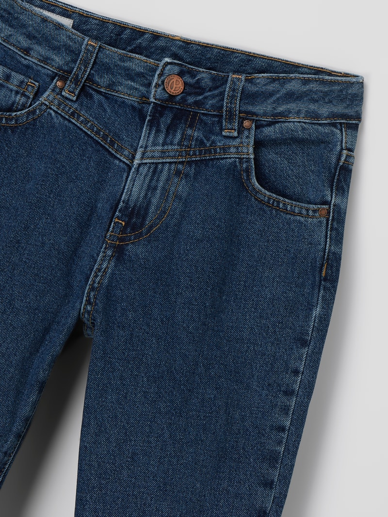 Mom Fit Jeans aus Baumwolle Modell 'Kara' in blau