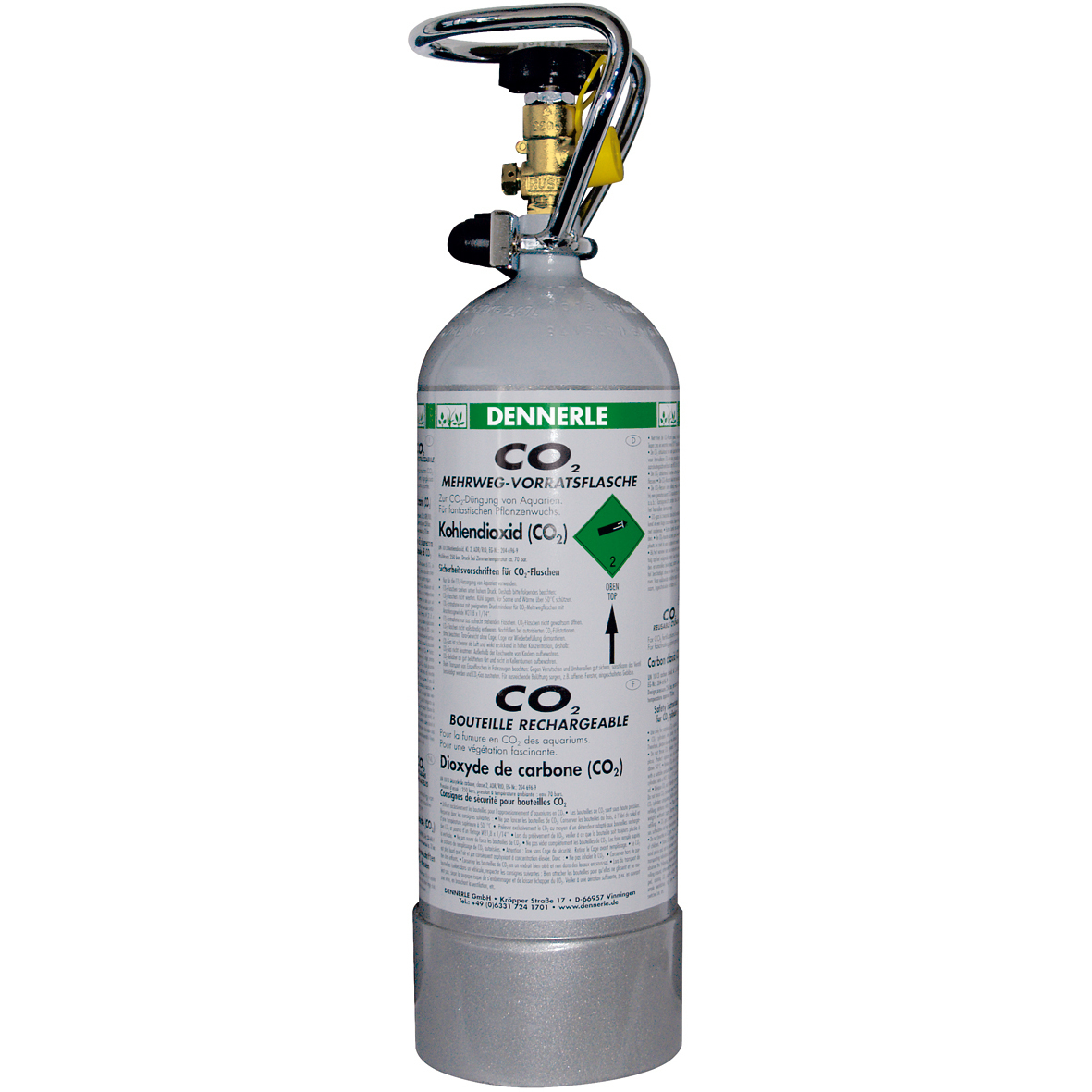 DENNERLE CO2-Technik DENNERLE CO2 Mehrwegflasche grau 2kg