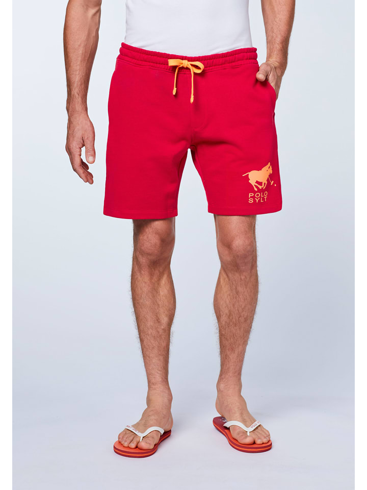 Polo Sylt Shorts in Rot günstig kaufen