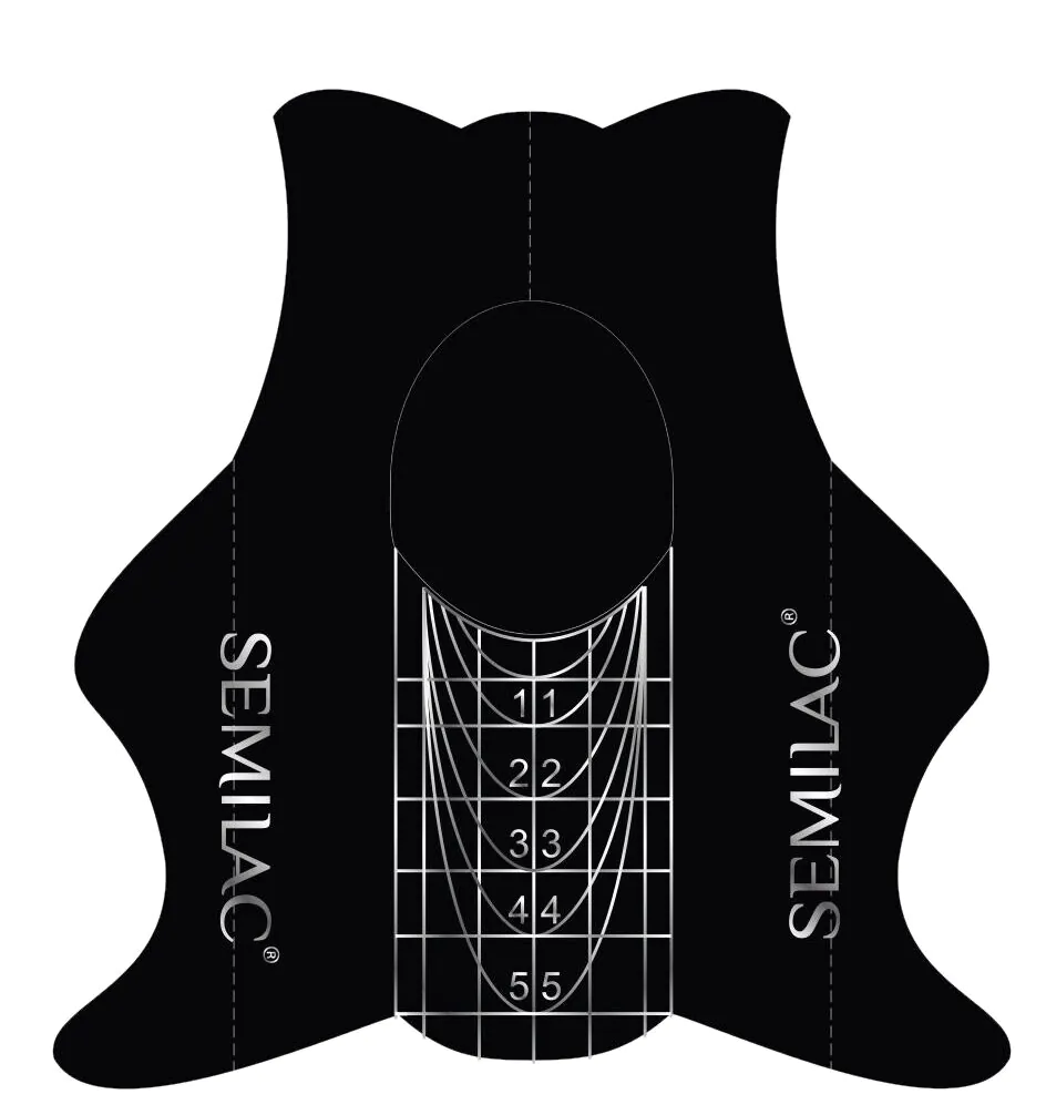 Semilac Shaper Slim Nail Forms Šabloni za ekstenzije noktiju