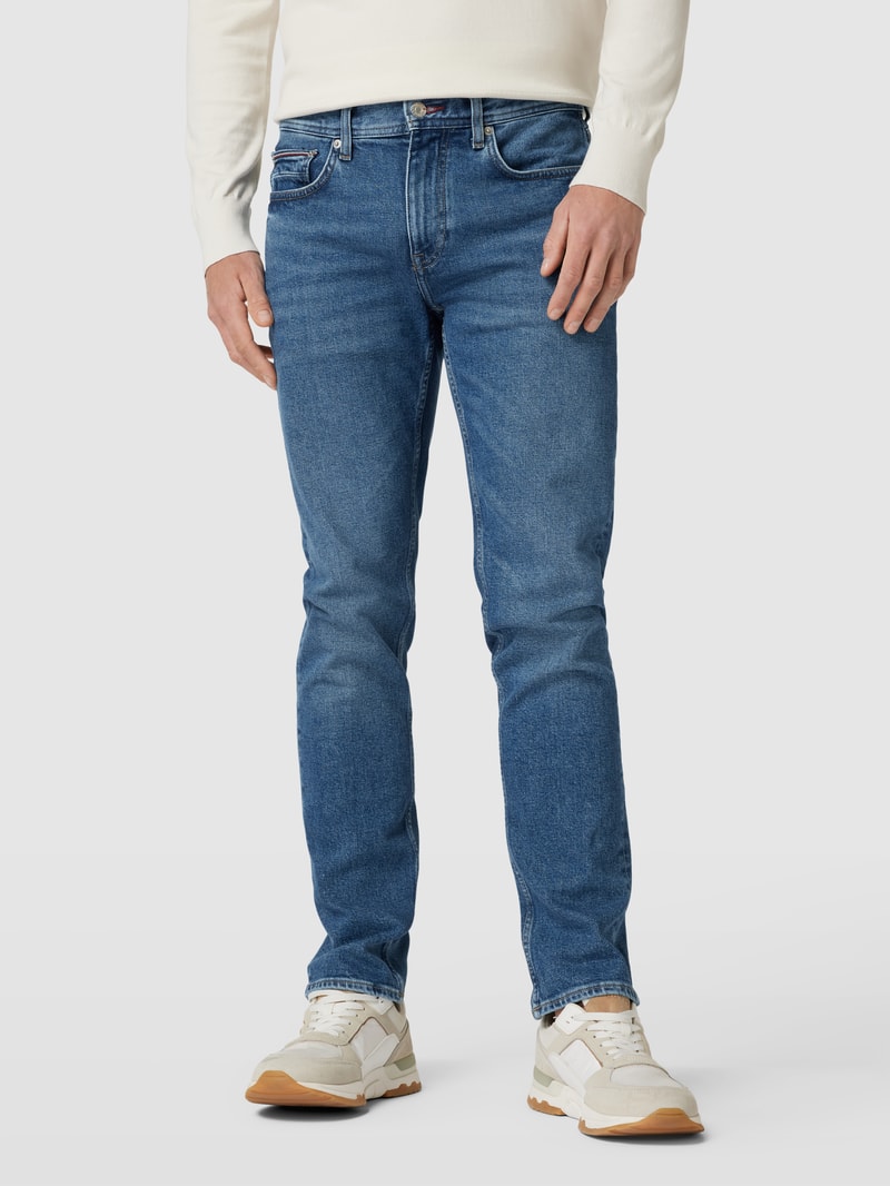 Straight Fit Jeans im 5-Pocket-Design Modell 'DENTON' in blau