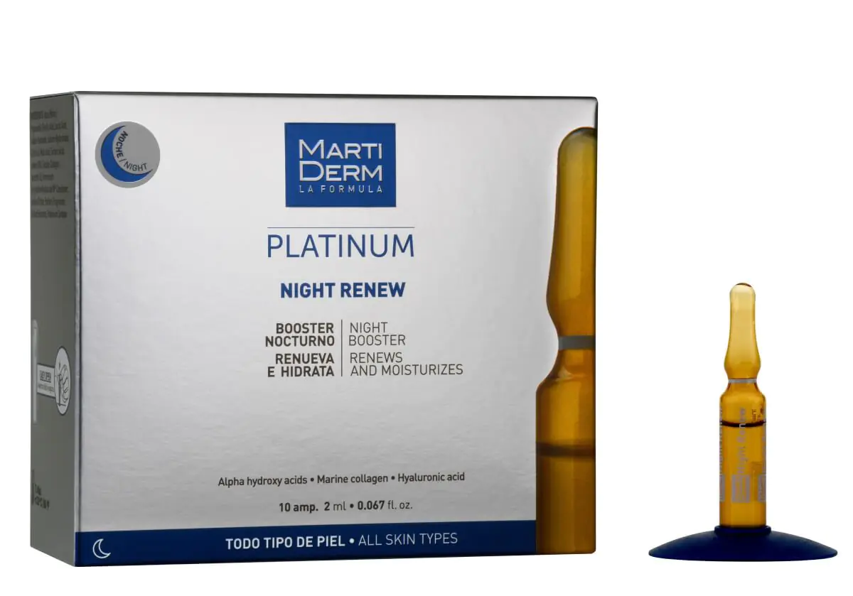Ser facial Martiderm Night Renew în fiole