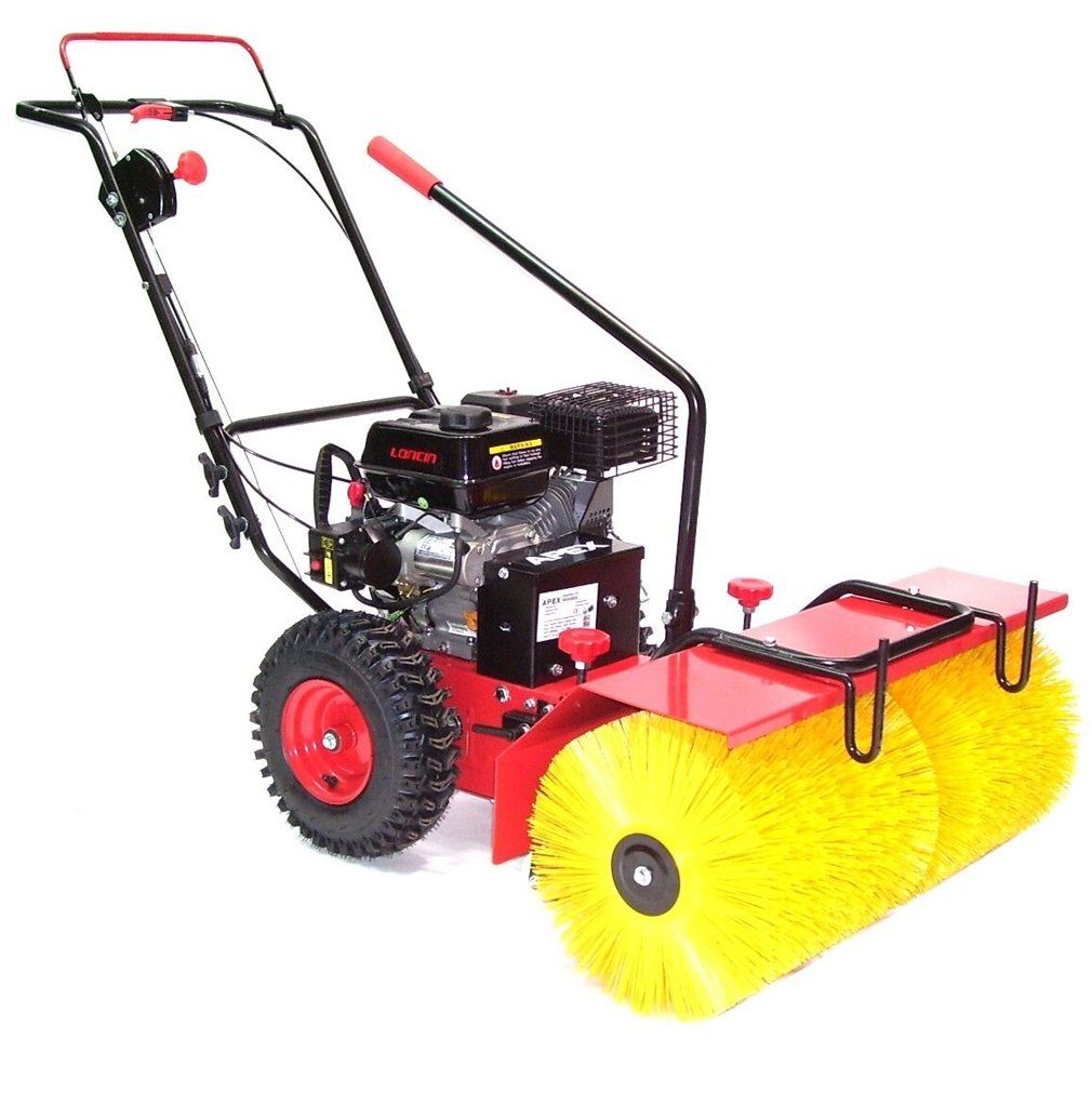 Apex Kehrmaschine 55736 Elektro Start 3in1 Motor Kehrmaschine 800mm Motorbesen 80cm 5,5PS E-Start