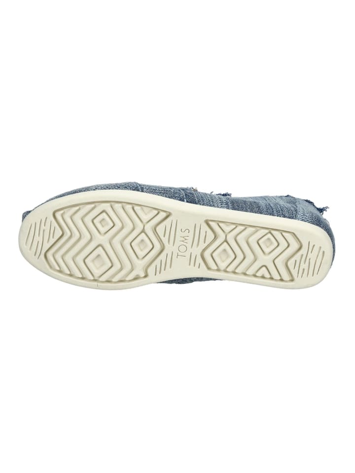 TOMS Slipper in Blau günstig kaufen
