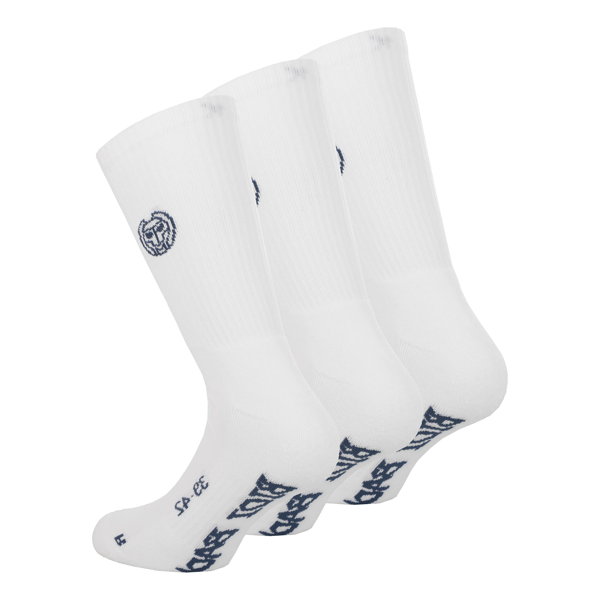 Don Carlito Crew Move Tennissocken 3er Pack - Weiß, Schwarz