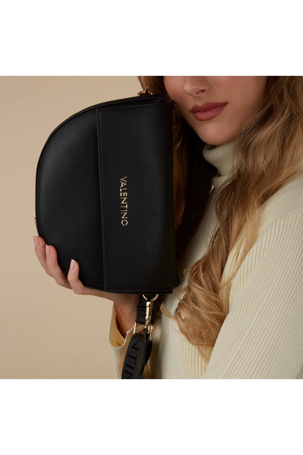 1'ASLAN  Valentino Bags Bigs Damen Umhängetasche Schwarz Vbs3xj02nnero