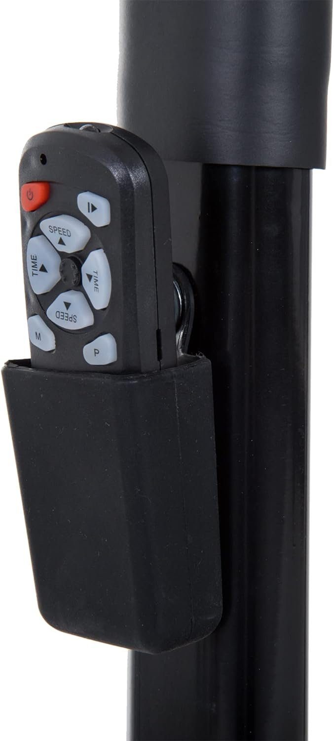 HOMCOM Laufband (1-6 Km/h, Stahl, Schwarz, 105 x 56 x 108,5 cm), Elektrisches Laufband mit LCD Display, Faltbares Fitnessgerät