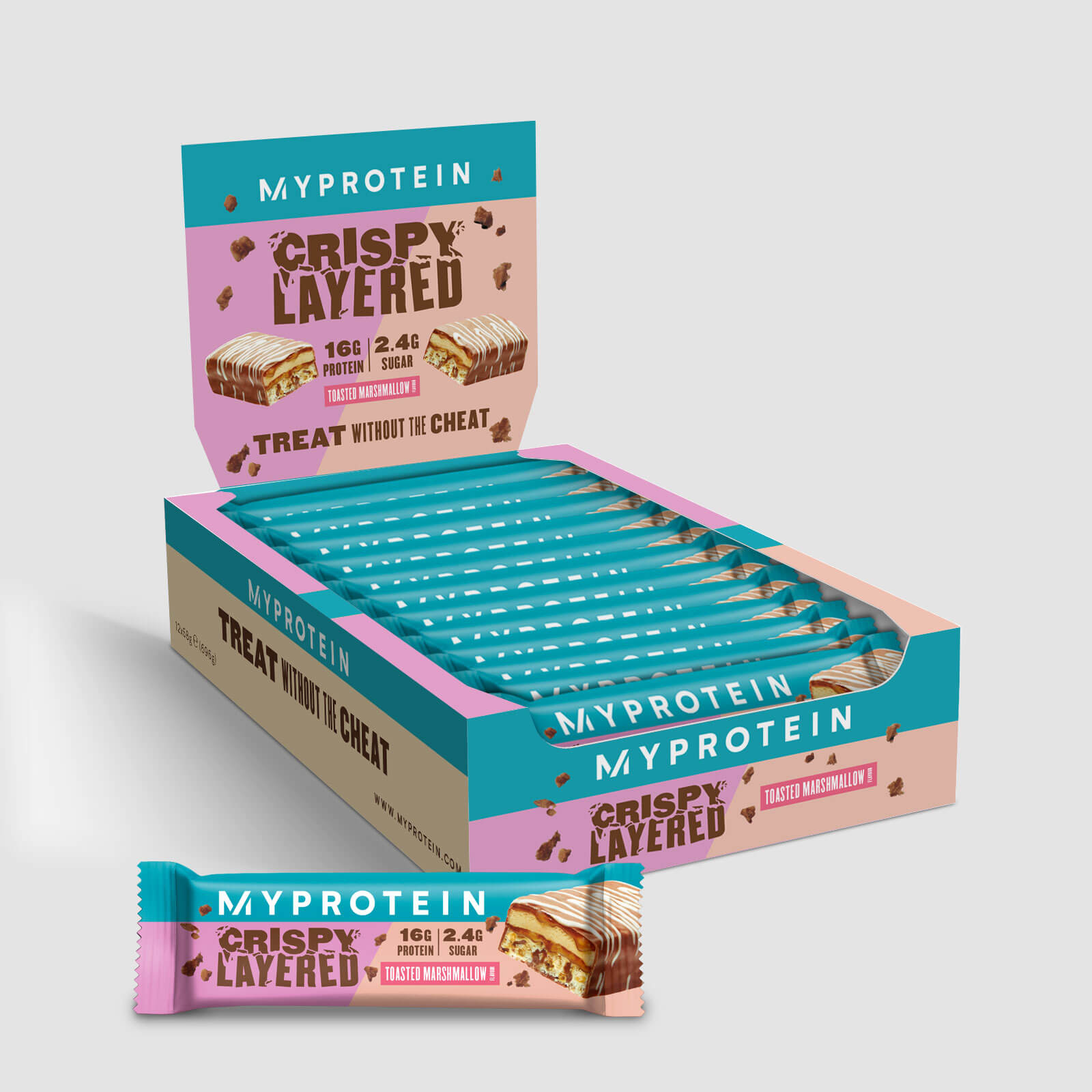 Crispy Layered Bar, Toasted Marshmallow, 12x58g