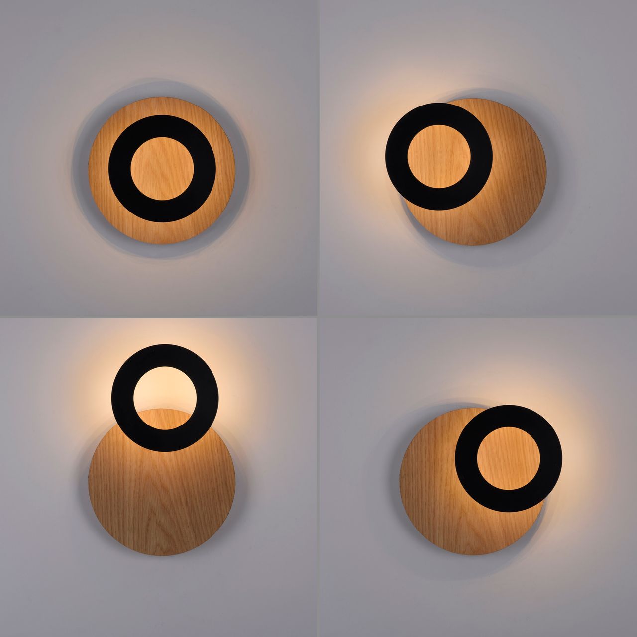 Paul Neuhaus LED Wandleuchte, 1x LED-Board/6,00Watt, 3000 Kelvin, Holz-natur