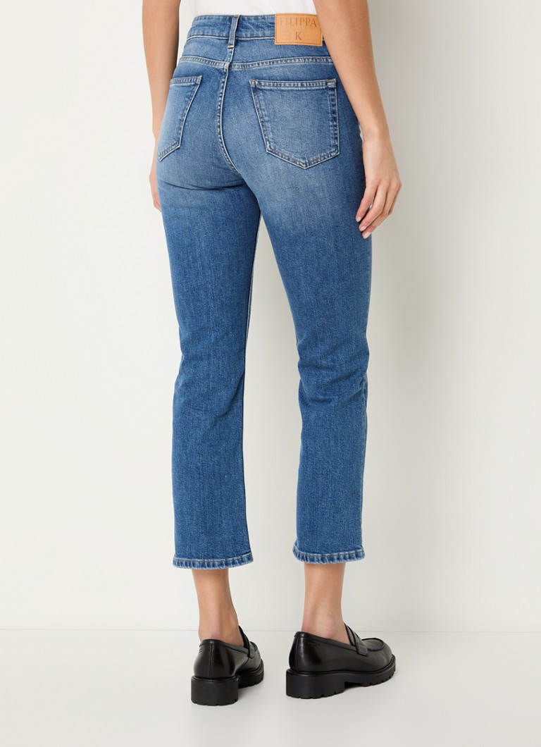 Jeans cropped a vita alta e vestibilità slim di Filippa K, lavaggio medio