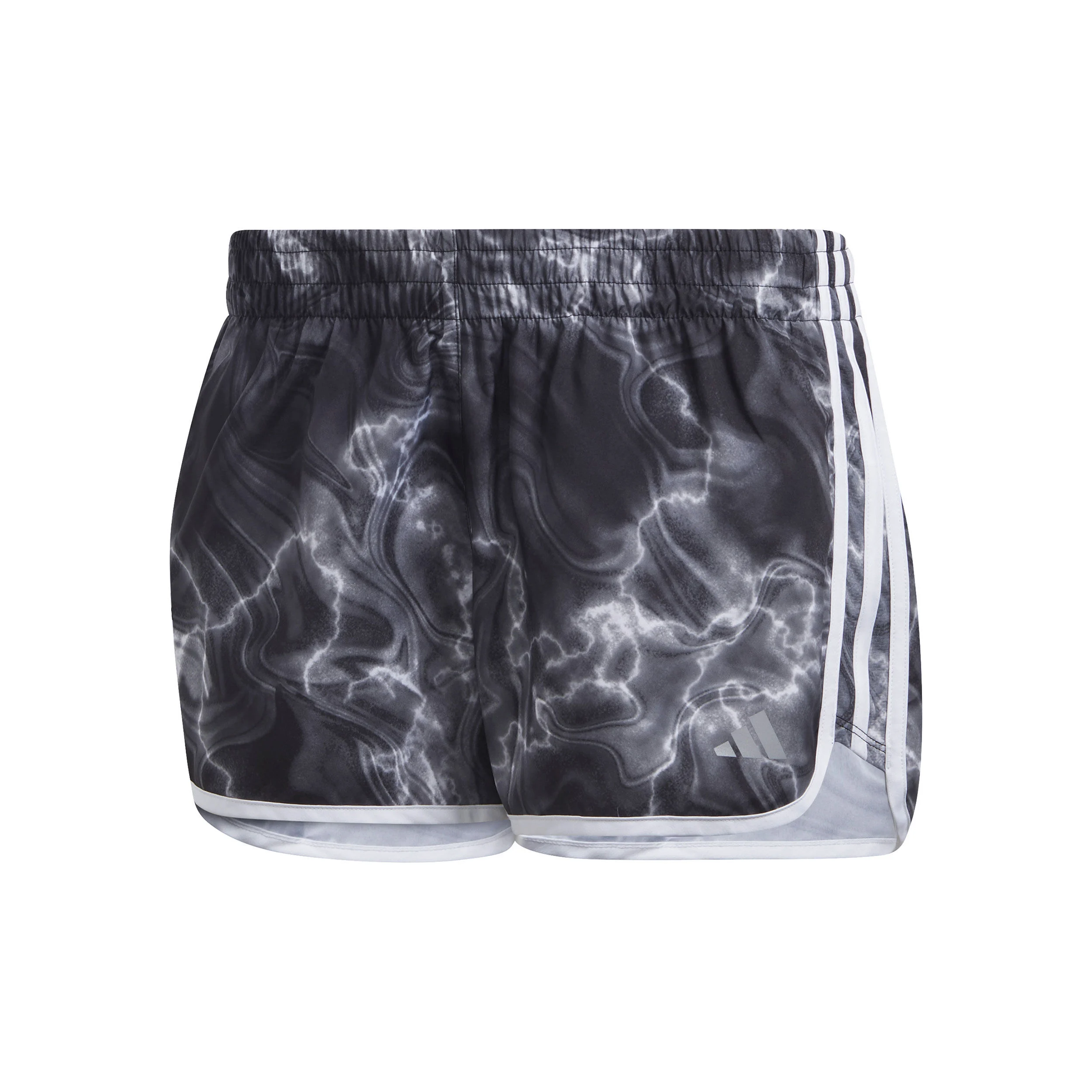M20 3in AOP Laufshorts Damen - Schwarz, Mehrfarbig