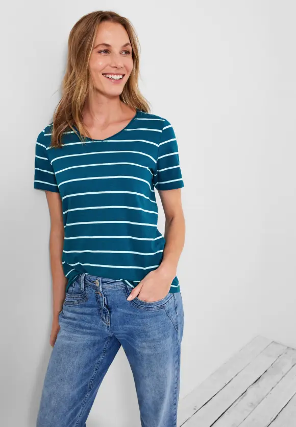 CECIL T-Shirt mit Streifenmuster