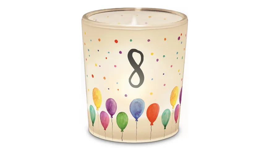 Geschenk für Dich Licht Geburtstag Zahl 8
