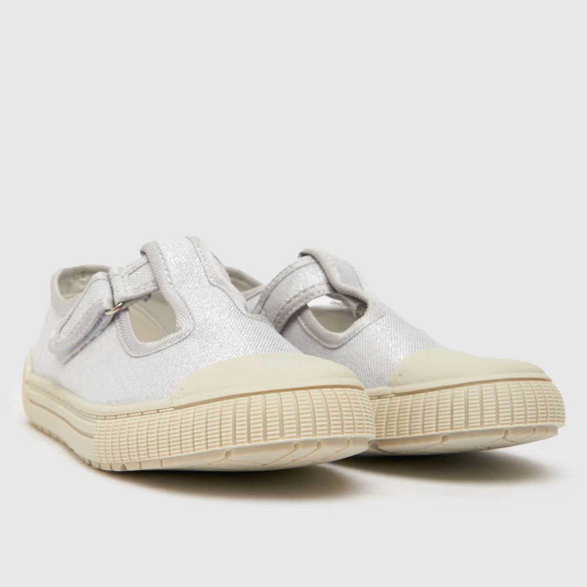 schuh silverfärgade totalglitteriga sneakers för flickor och juniorer