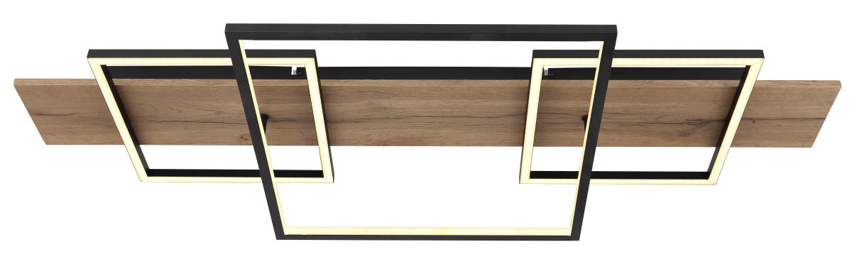 Globo LED Deckenleuchte Square Wood 2