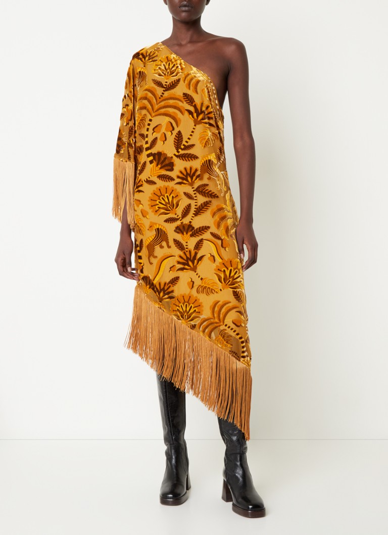 Robe midi asymétrique à franges Farm Rio