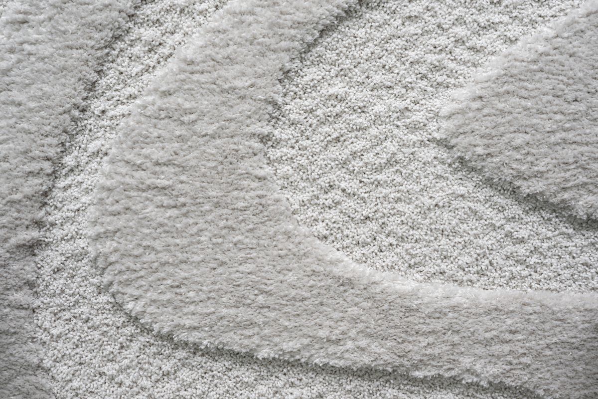 Webteppich Lizardit Creme-Creme 133 x 195 cm