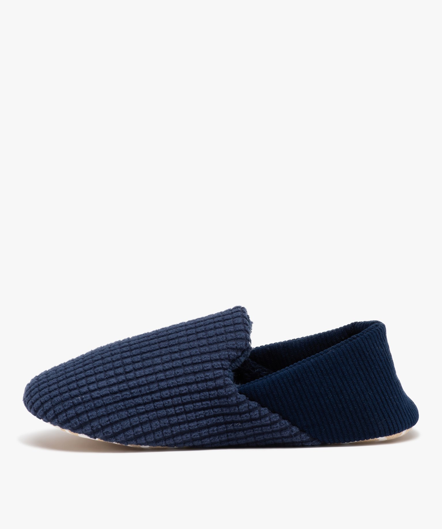 Chaussons homme pantoufles confort unis en velours divers | GEMO