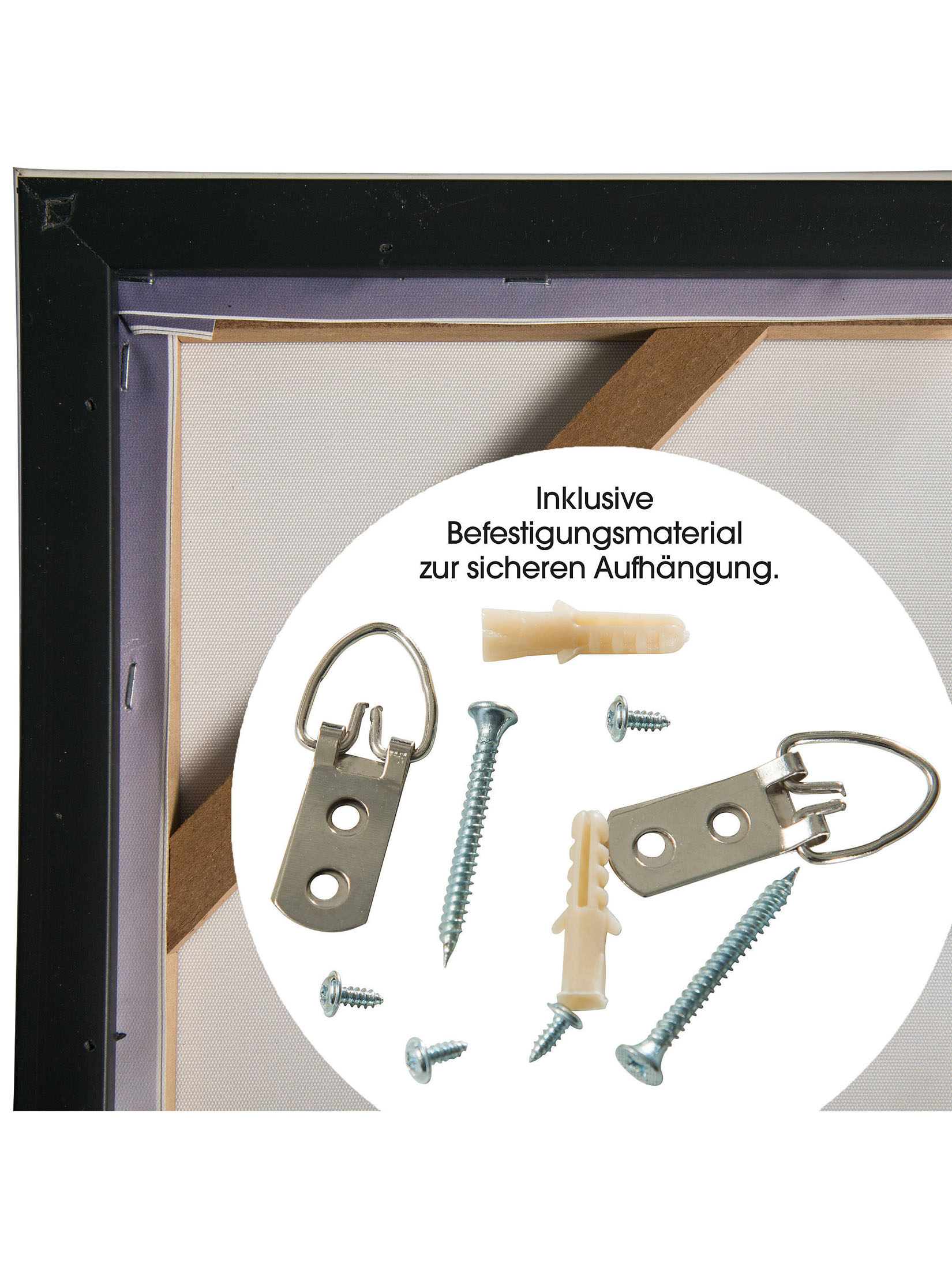 Zweimaster Leinwand Druck, Grau