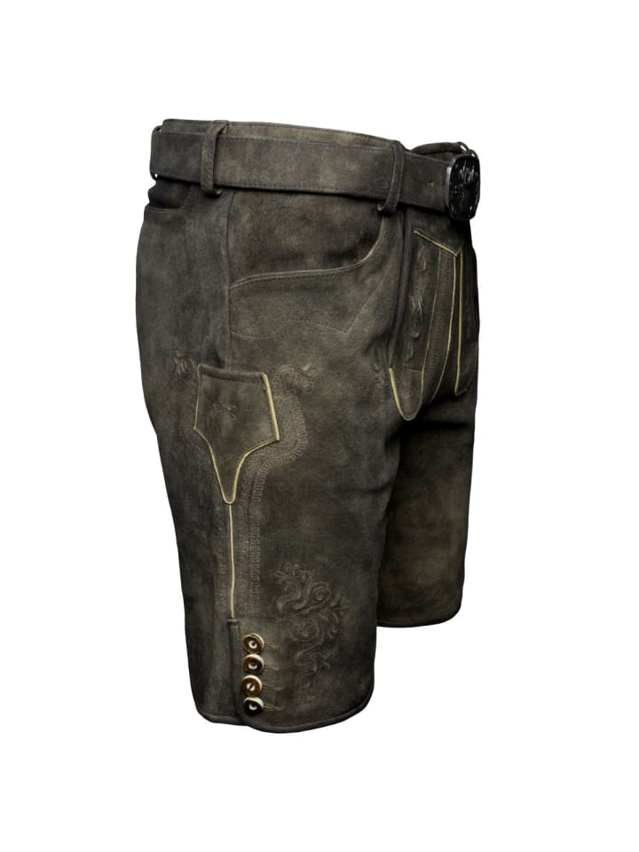 Spieth & Wensky Lederhose Erno in dunkelbraun günstig kaufen