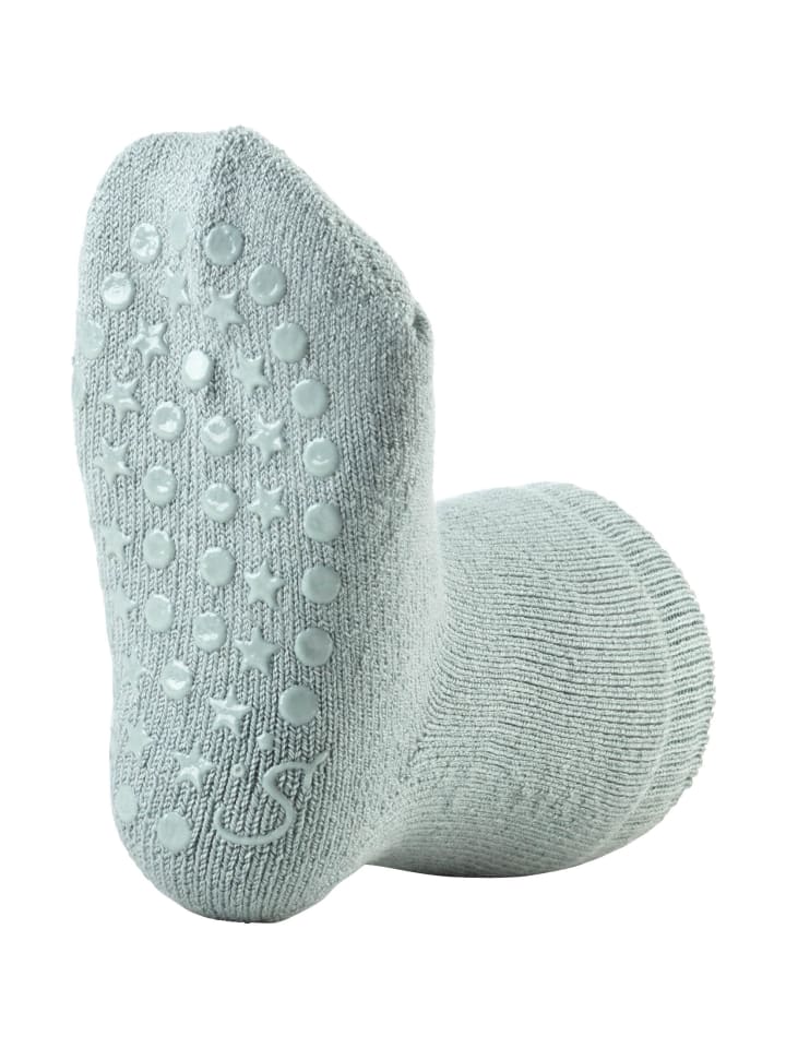 Sterntaler ABS Socken Wolle uni in sattes grün günstig kaufen