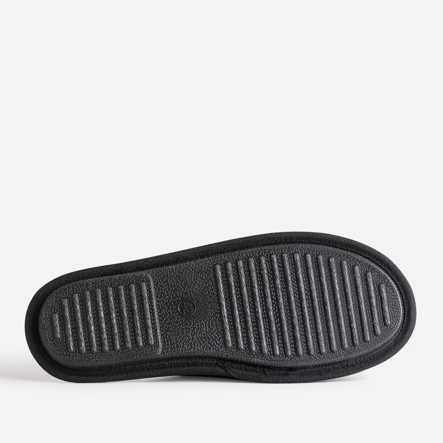 Chausson-mule noire première carreaux