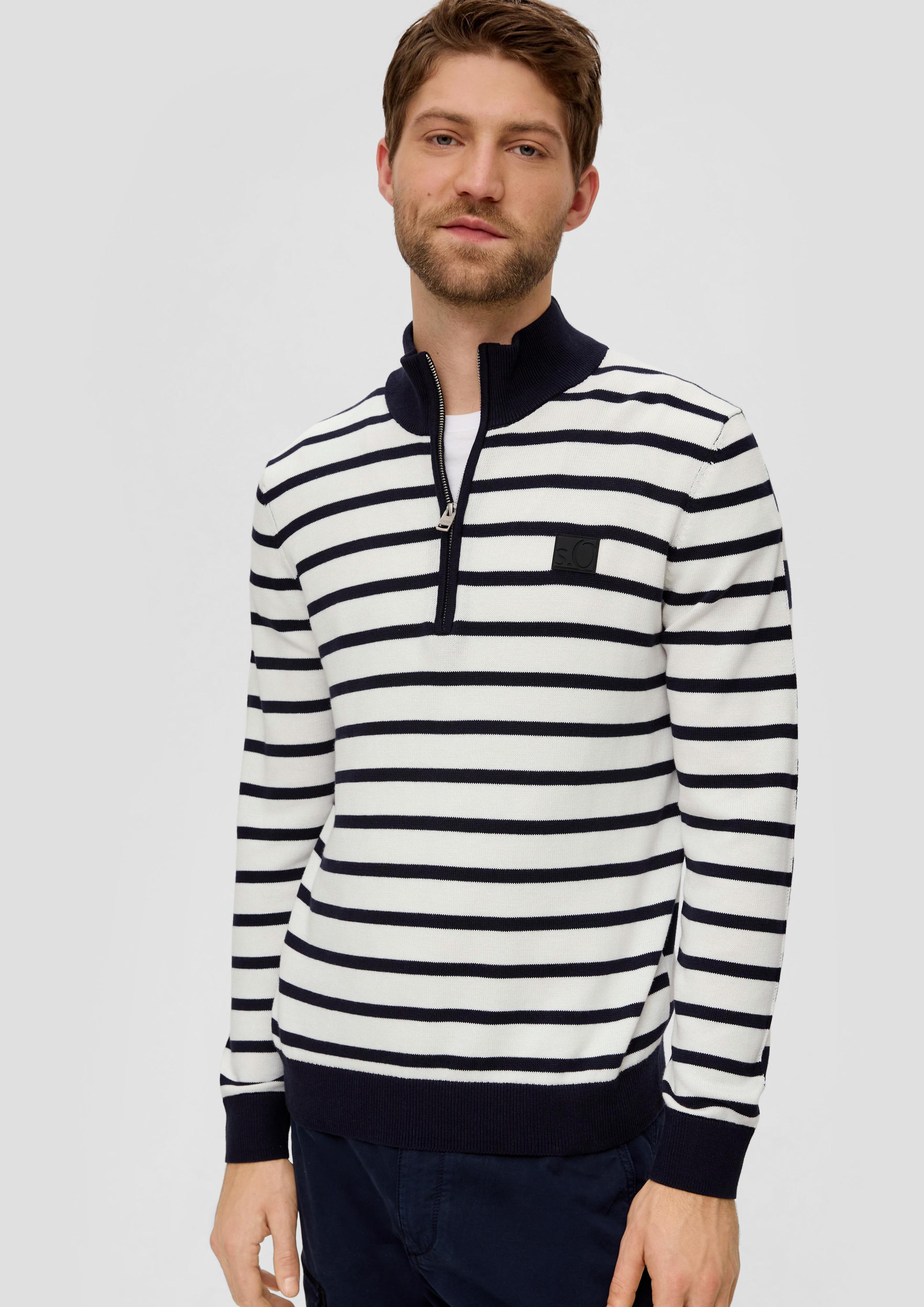 Strickpullover mit Half-Zip  2141101-59G0