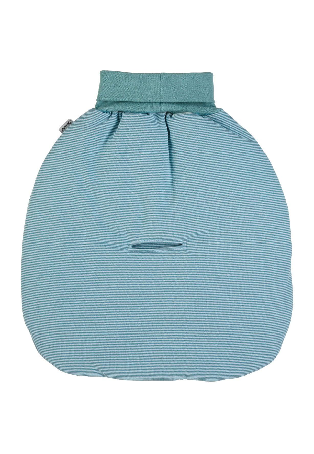 Strampelnest wattiert Esel Emmi in Blau, 48x42cm