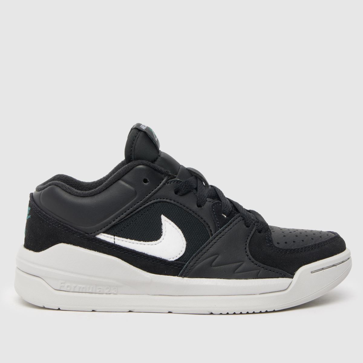 Nike Jordan svarta och vita Stadium 90 ungdomsskor