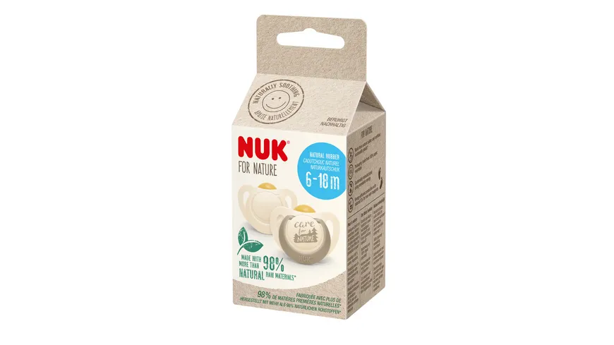 NUK for Nature Schnuller Latex 6-18 Monate