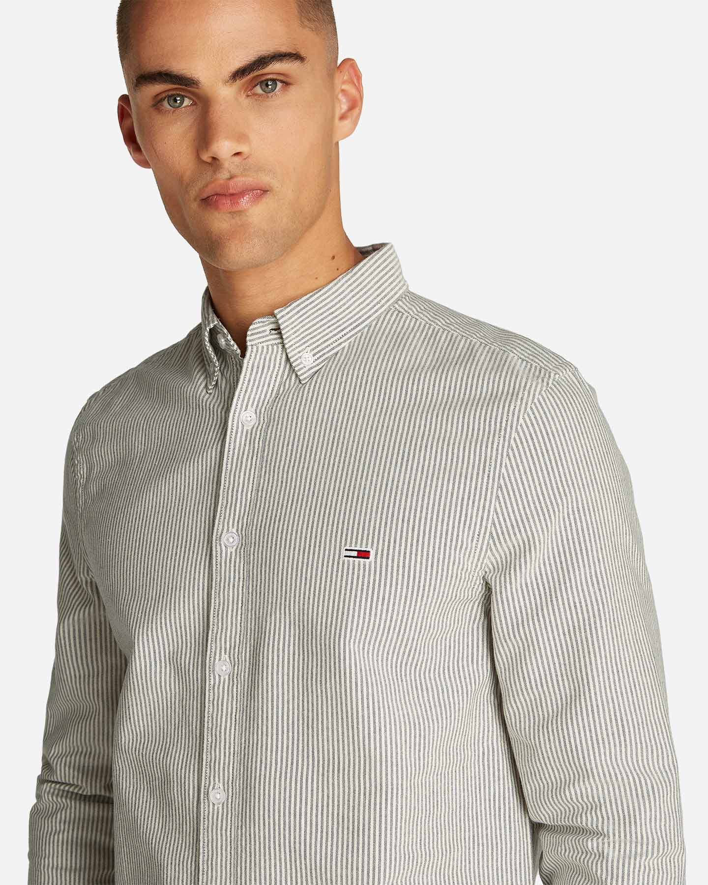 Camicia Tommy Hilfiger Slim Oxford Strip M DM0DM20668-C1G