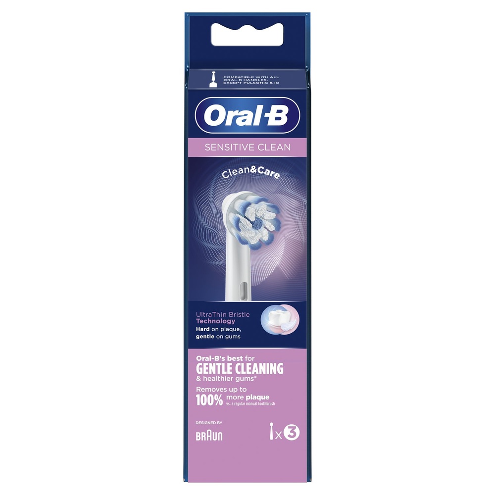oral-b Oral-B Sensitive Clean Brossette, 3 Brossettes De Rechange