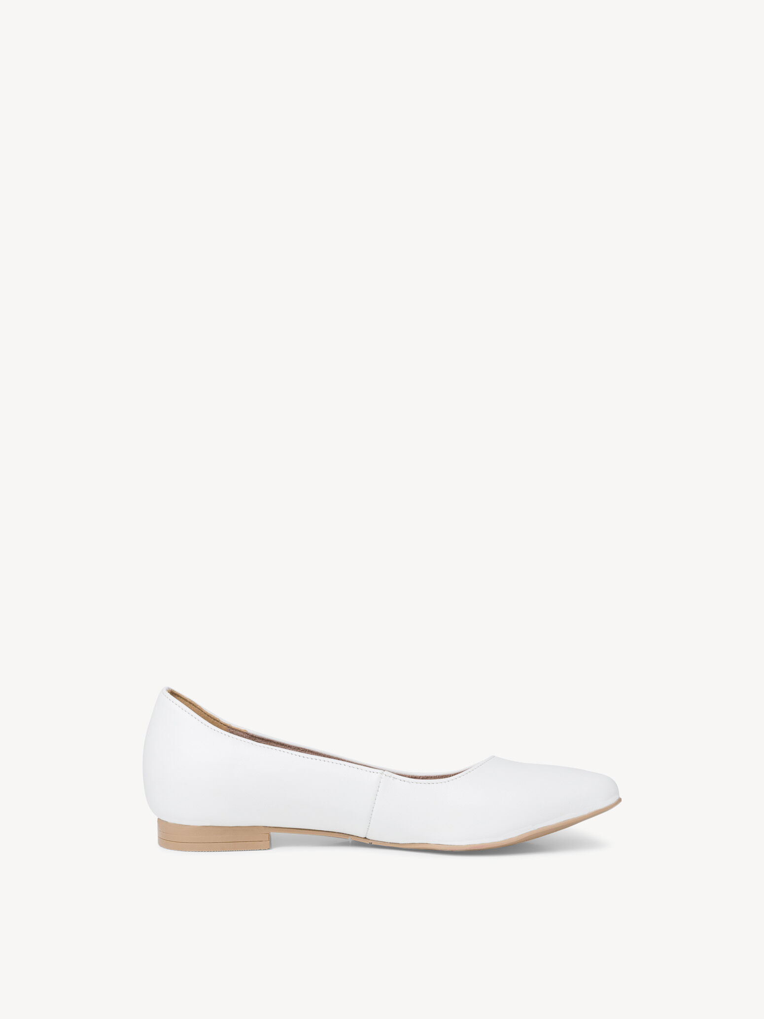 Ballerine en cuir - blanc